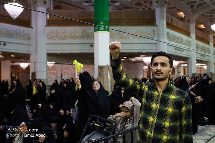 مراسم اولین سالگرد طلایه‌داران محور مقاومت در حرم حضرت معصومه (س)