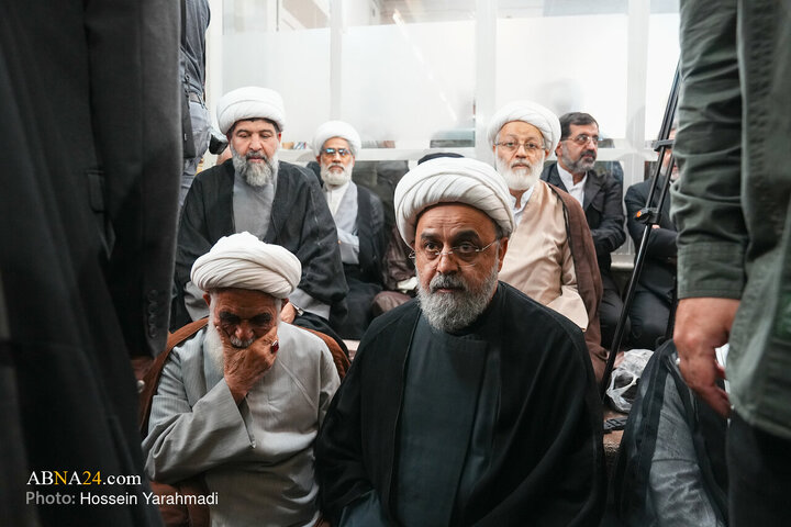 مراسم ترحیم همسر حضرت آیت الله سیستانی در قم