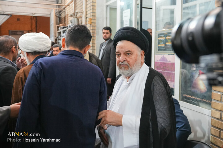 مراسم ترحیم همسر حضرت آیت الله سیستانی در قم