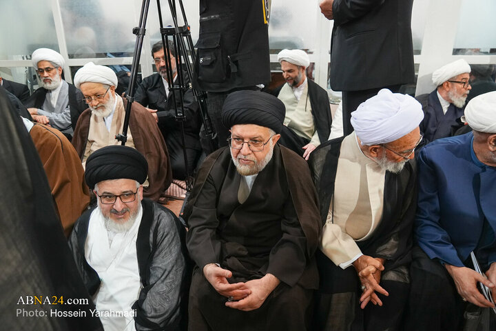 مراسم ترحیم همسر حضرت آیت الله سیستانی در قم