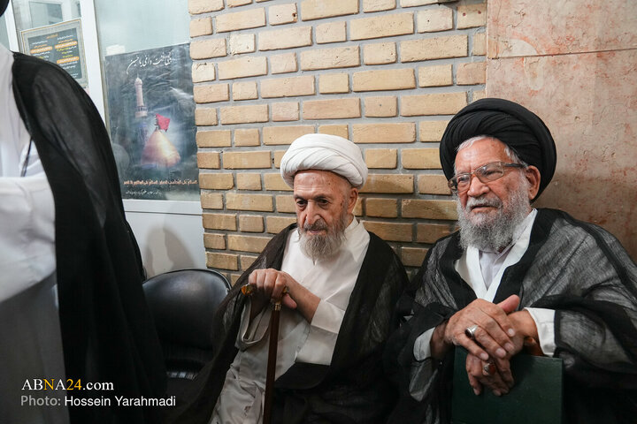 مراسم ترحیم همسر حضرت آیت الله سیستانی در قم