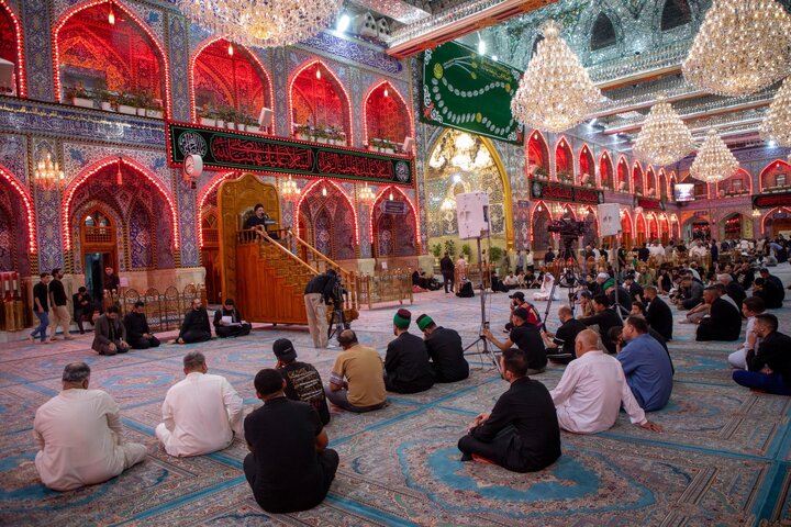 تقرير مصور/ العتبة العباسية المقدسة تقيم مجلس عزاءٍ لإحياء ذكرى شهادة السيدة الزهراء (ع)