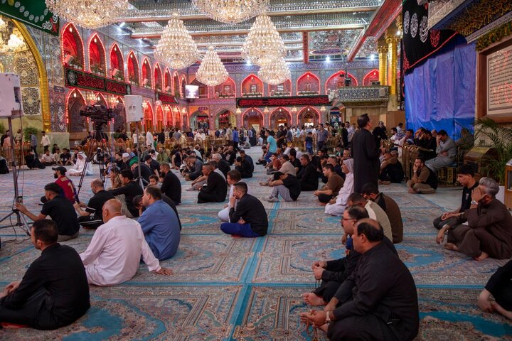 تقرير مصور/ العتبة العباسية المقدسة تقيم مجلس عزاءٍ لإحياء ذكرى شهادة السيدة الزهراء (ع)