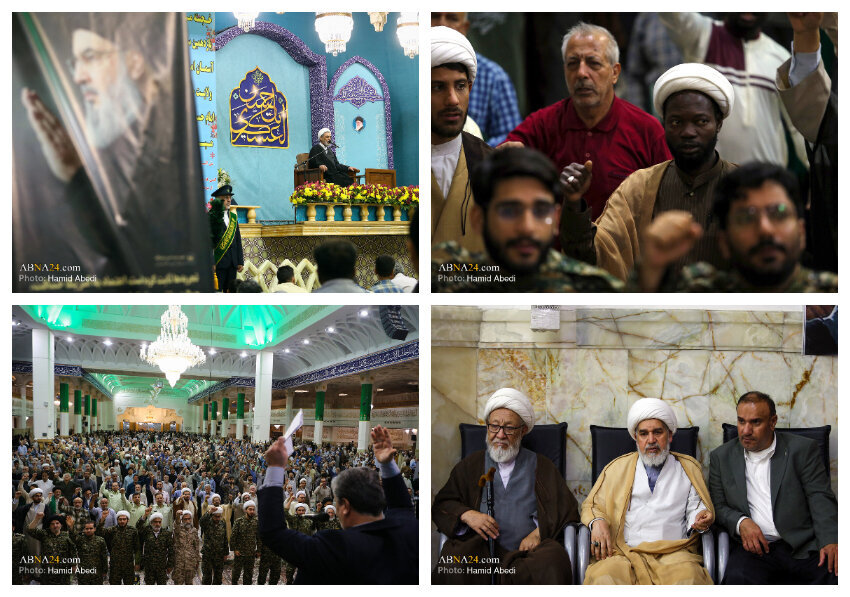 Unang-taong anibersaryo ng pagkamartir ng mga nangunguna sa Aksis ng Resistensya, sa Qom / Si Shaheed Nasrallah ay hindi isang tao, kundi isang paaral