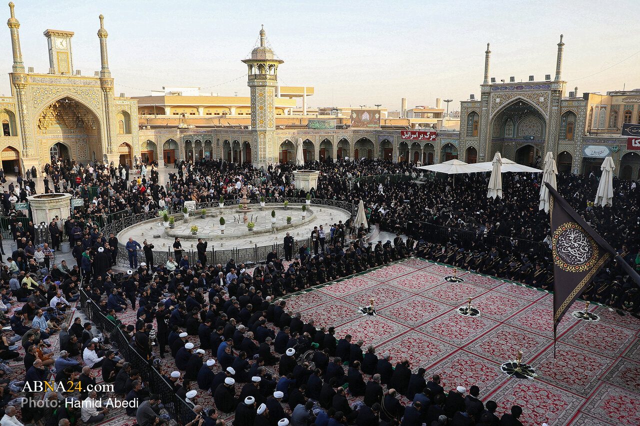 ویدیو | آیین شمعدان‌گردانی در حرم مطهر بانوی کرامت
