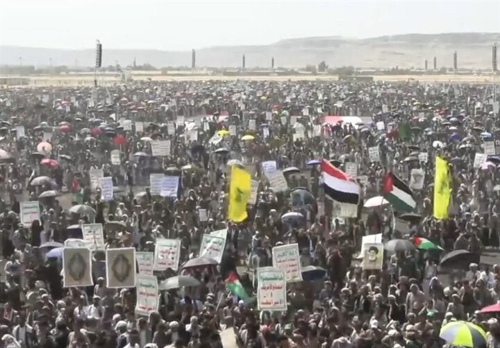 تظاهرات مردم «صعده» یمن در حمایت از غزه