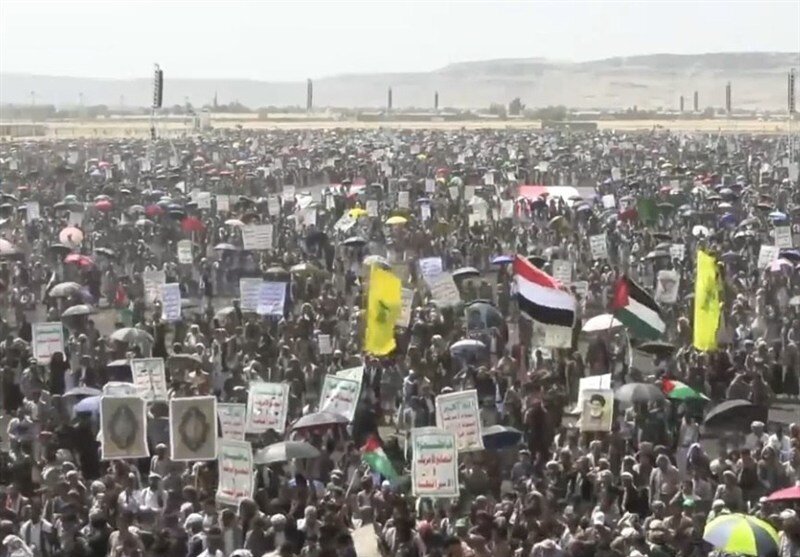 تظاهرات مردم «صعده» یمن در حمایت از غزه