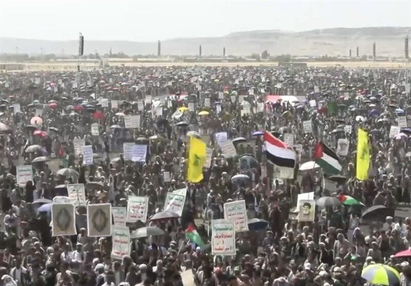 Xwepêşandanên bona piştgiriya ji Filistîn û Xezzeyê li Yemenê