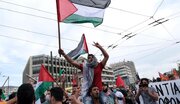 Thousands rally in Athens to protest Israeli detention of Gaza Flotilla activists