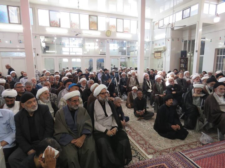 برگزاری مراسم عزاداری سالروز وفات حضرت معصومه(س) در دفتر آیت‌الله فاضل لنکرانی + تصاویر