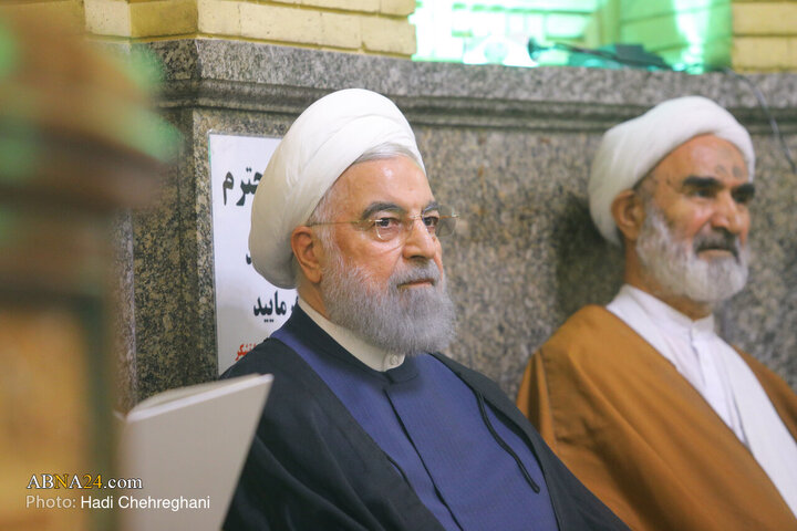 مراسم ترحیم همسر حضرت آیت الله سیستانی در تهران