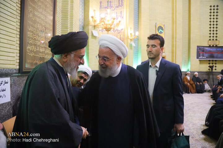 مراسم ترحیم همسر حضرت آیت الله سیستانی در تهران