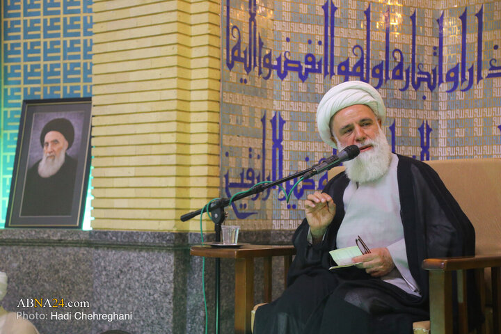 مراسم ترحیم همسر حضرت آیت الله سیستانی در تهران