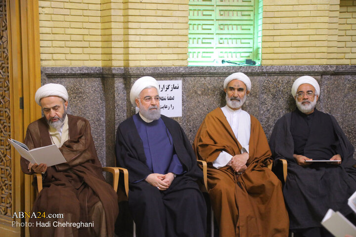 مراسم ترحیم همسر حضرت آیت الله سیستانی در تهران