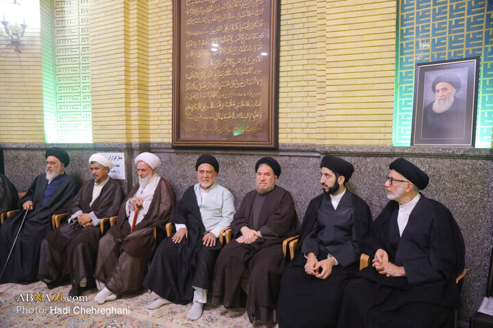 مراسم ترحیم همسر حضرت آیت الله سیستانی در تهران