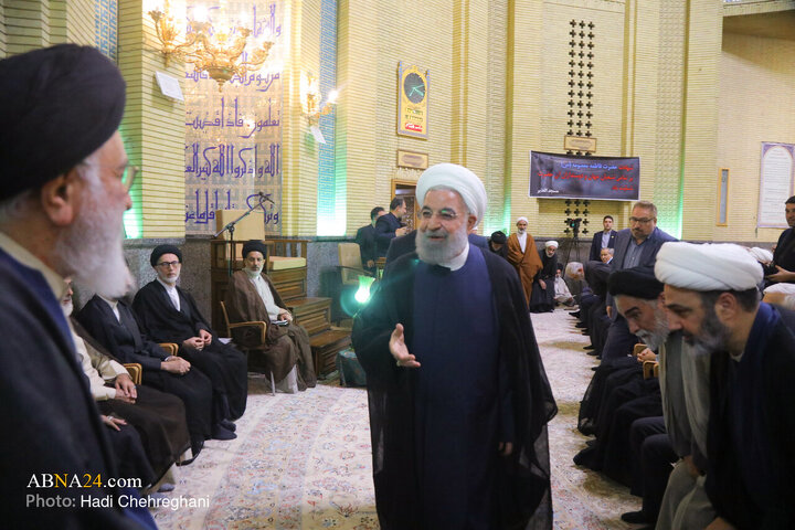 مراسم ترحیم همسر حضرت آیت الله سیستانی در تهران