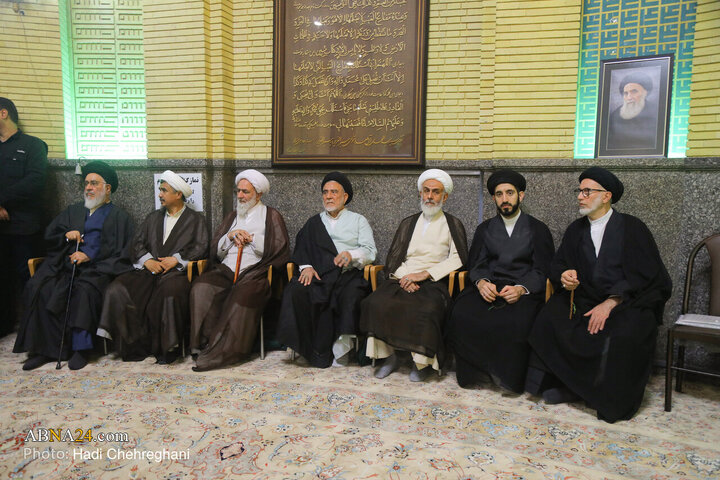 مراسم ترحیم همسر حضرت آیت الله سیستانی در تهران