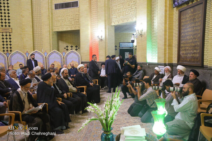 مراسم ترحیم همسر حضرت آیت الله سیستانی در تهران