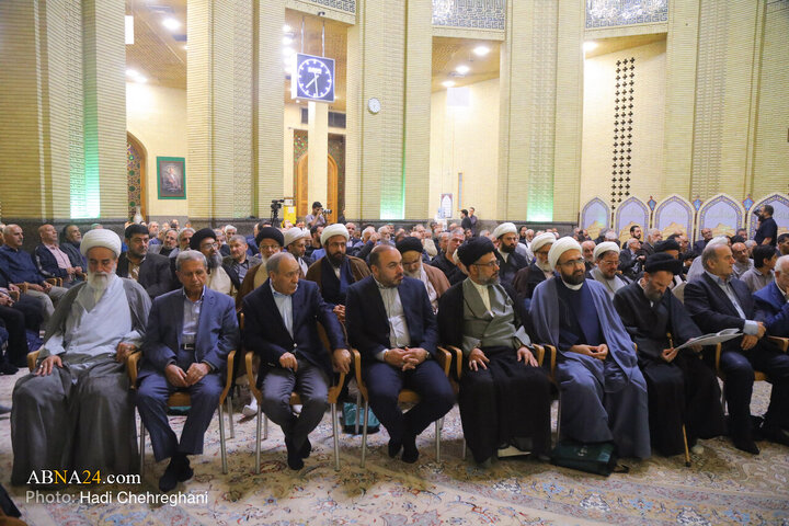 مراسم ترحیم همسر حضرت آیت الله سیستانی در تهران