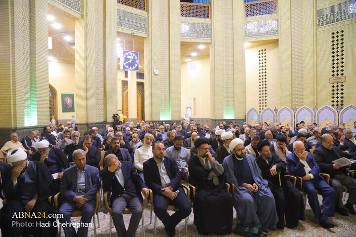 مراسم ترحیم همسر حضرت آیت الله سیستانی در تهران