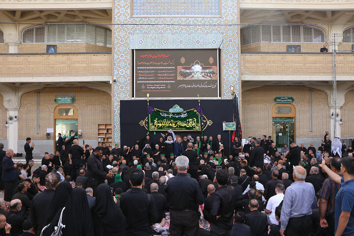 Photos: farewell ceremony for mourning period of Hazrat Fatima Masoumeh demise anniversary by Iraqi Mowkib servants