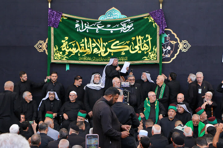 Photos: farewell ceremony for mourning period of Hazrat Fatima Masoumeh demise anniversary by Iraqi Mowkib servants