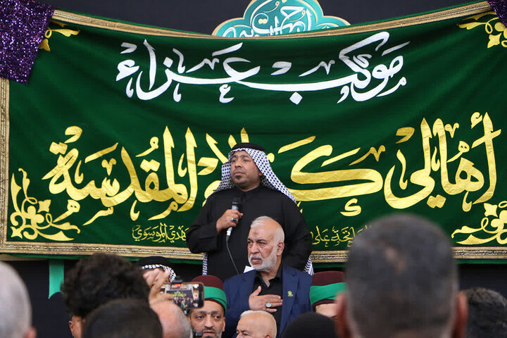 Photos: farewell ceremony for mourning period of Hazrat Fatima Masoumeh demise anniversary by Iraqi Mowkib servants