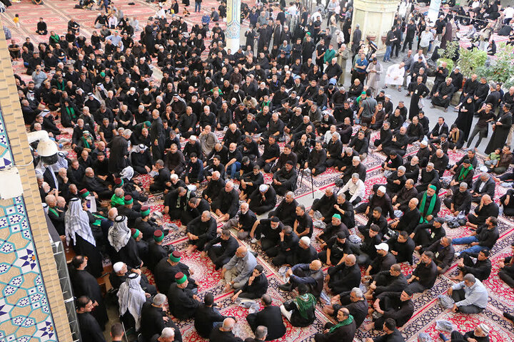 Photos: farewell ceremony for mourning period of Hazrat Fatima Masoumeh demise anniversary by Iraqi Mowkib servants