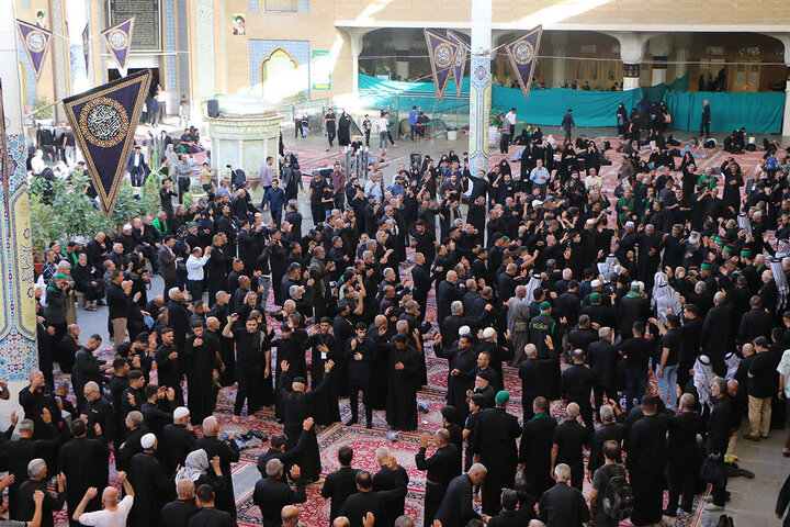 Photos: farewell ceremony for mourning period of Hazrat Fatima Masoumeh demise anniversary by Iraqi Mowkib servants