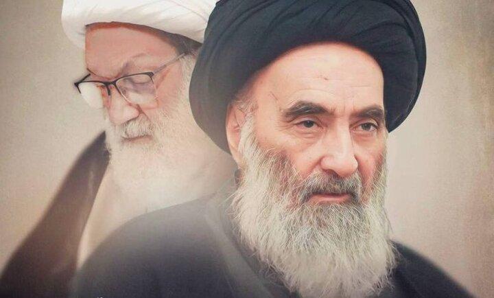 پیام تسلیت شیخ عیسی قاسم به آیت‌الله سیستانی