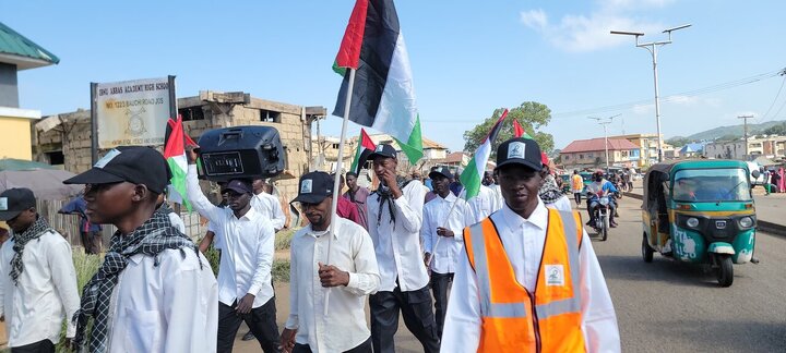 Informe fotográfico | Marcha masiva en solidaridad con Palestina en Jos, Nigeria