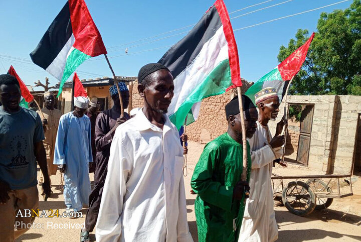 راهپیمایی پیروان شیخ زکزاکی در شهر  کاتسینا، نیجریه