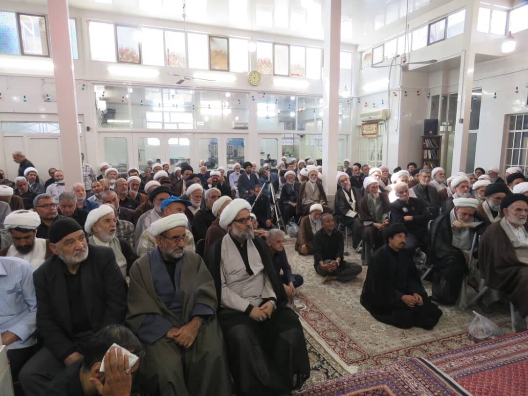 برگزاری مراسم عزاداری سالروز وفات حضرت معصومه(س) در دفتر آیت‌الله فاضل لنکرانی + تصاویر