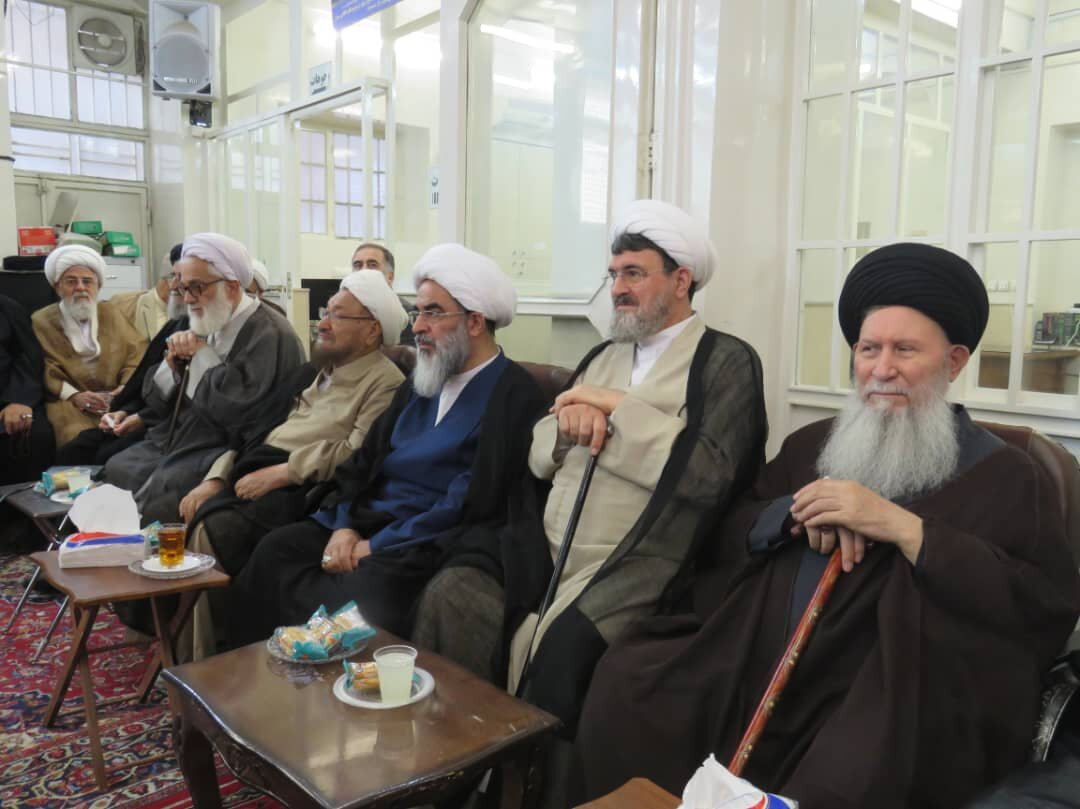 برگزاری مراسم عزاداری سالروز وفات حضرت معصومه(س) در دفتر آیتالله فاضل لنکرانی + تصاویر