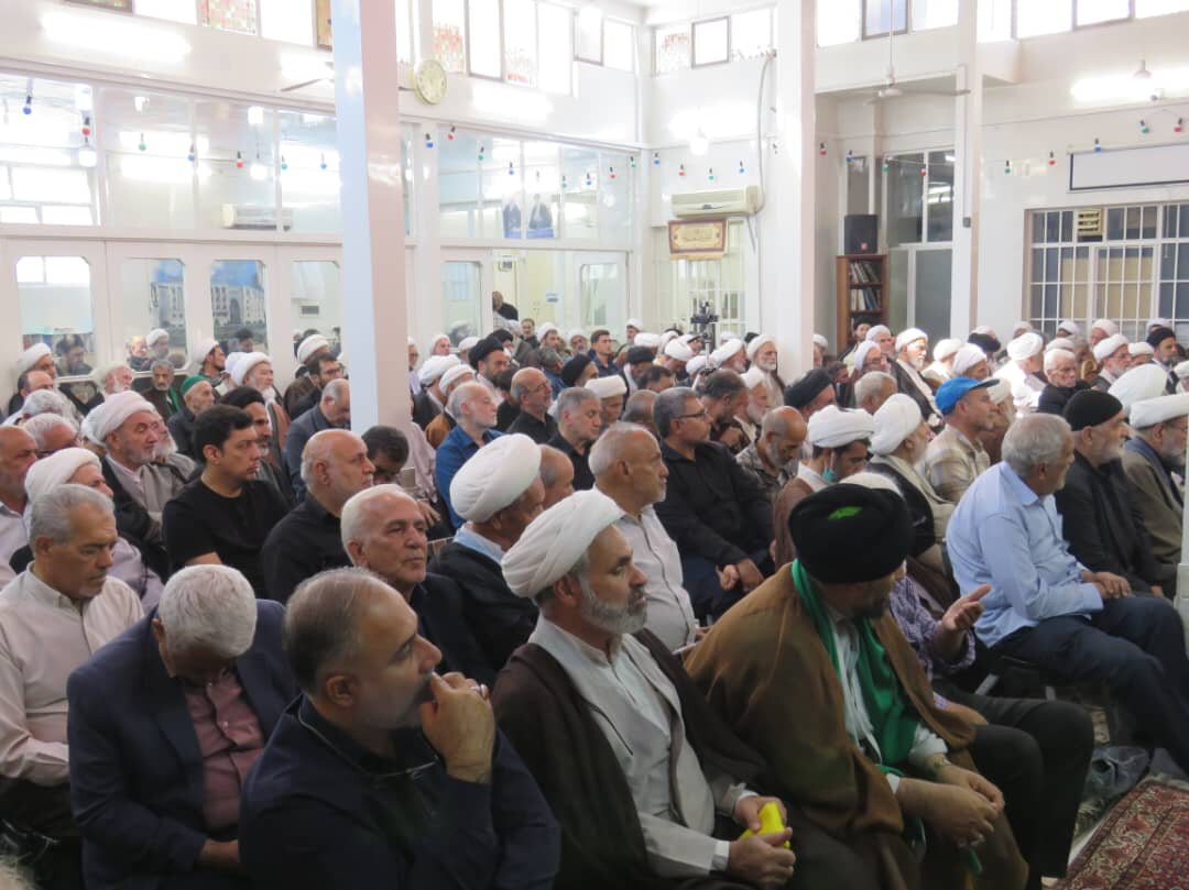 برگزاری مراسم عزاداری سالروز وفات حضرت معصومه(س) در دفتر آیتالله فاضل لنکرانی + تصاویر