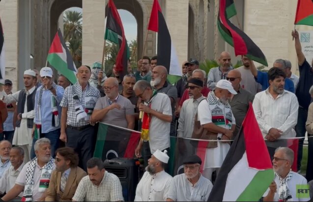 Libyans rally in Tripoli to condemn Israeli assault on Gaza Flotilla