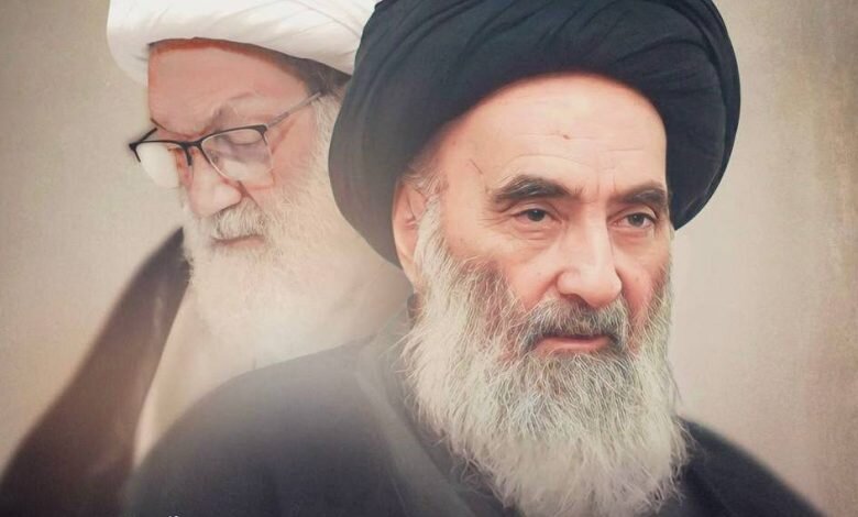 پیام تسلیت شیخ عیسی قاسم به آیت‌الله سیستانی