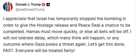 L'ultima posizione di Trump sul piano di cessate il fuoco a Gaza