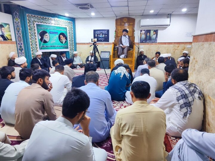 برگزاری مراسم نخستین سالگرد شهادت شهید سید حسن نصرالله در نجف + تصاویر