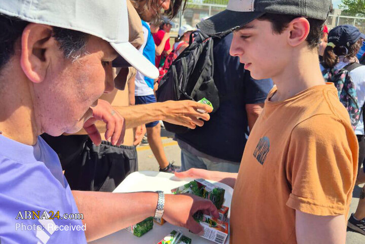 ایستگاه صلح و خدمت داوطلبان «حسین کیست؟» در مراسم زیارت لوخان