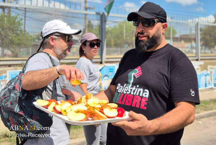 ایستگاه صلح و خدمت داوطلبان «حسین کیست؟» در مراسم زیارت لوخان