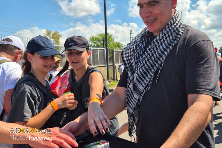 ایستگاه صلح و خدمت داوطلبان «حسین کیست؟» در مراسم زیارت لوخان