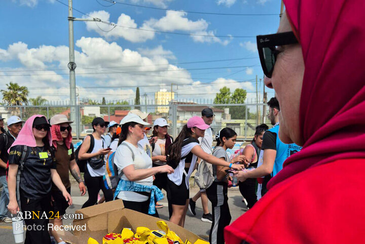 ایستگاه صلح و خدمت داوطلبان «حسین کیست؟» در مراسم زیارت لوخان