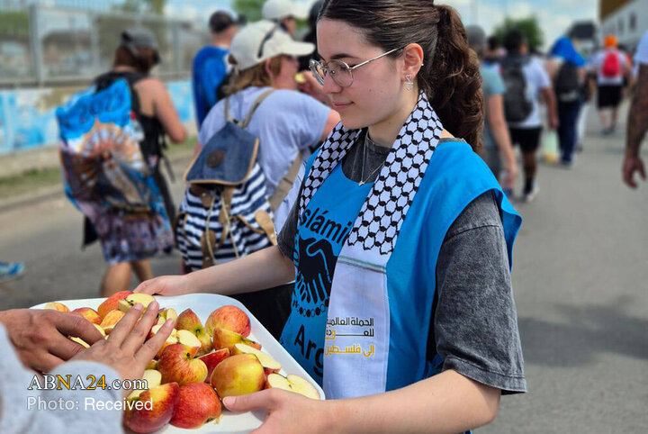 ایستگاه صلح و خدمت داوطلبان «حسین کیست؟» در مراسم زیارت لوخان