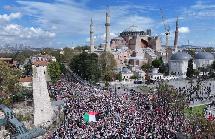 ویدیو | راهپیمایی مردم ترکیه در شهرهایی مانند استانبول، آنکارا و دیاربکر در حمایت از غزه