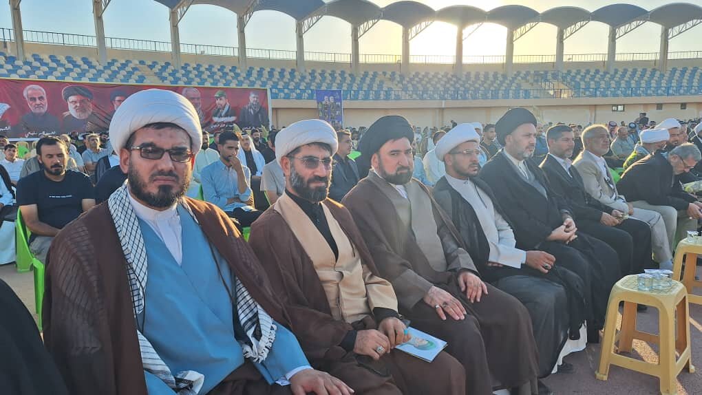 برگزاری نخستین سالگرد شهادت سید حسن نصرالله و سید هاشم صفی‌الدین در استان بابل عراق + تصاویر