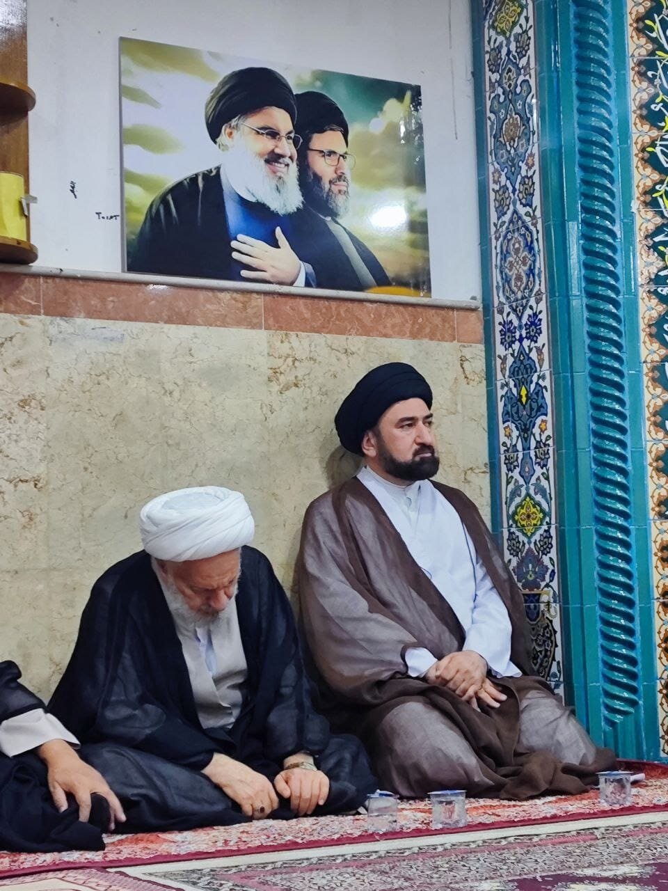 برگزاری مراسم نخستین سالگرد شهادت شهید سید حسن نصرالله در نجف + تصاویر