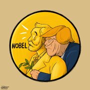 كاريكاتير / جائزة نوبل للسلام وترامب 1