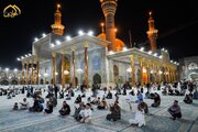Informe fotográfico |  Ceremonia de recitación de la súplica Yushan Saghir en el santuario sagrado de Al-Kazimiya