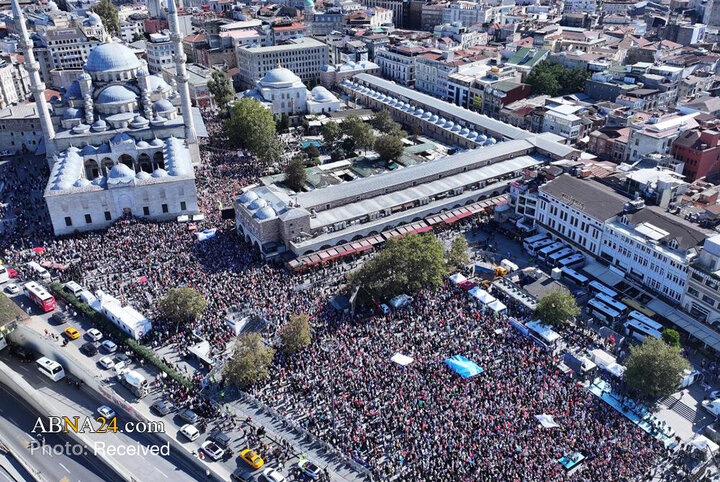 گزارش تصویری | راهپیمایی حمایت از غزه در استانبول